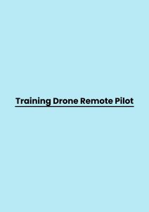 Training Drone Remote Pilot