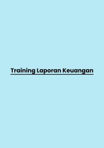 pelatihan Laporan Keuangan di bali
