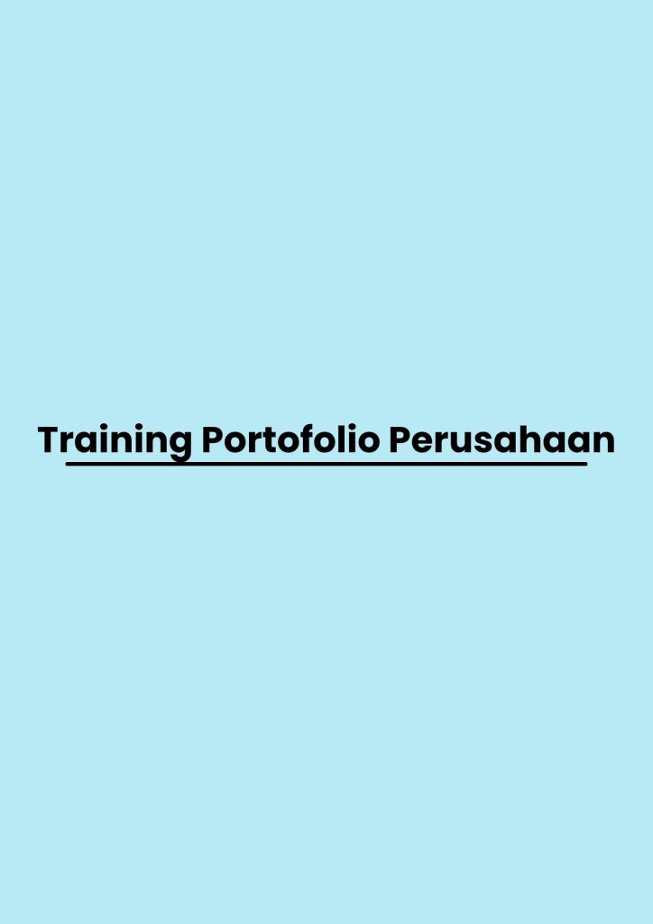 pelatihan Portofolio Perusahaan di bali