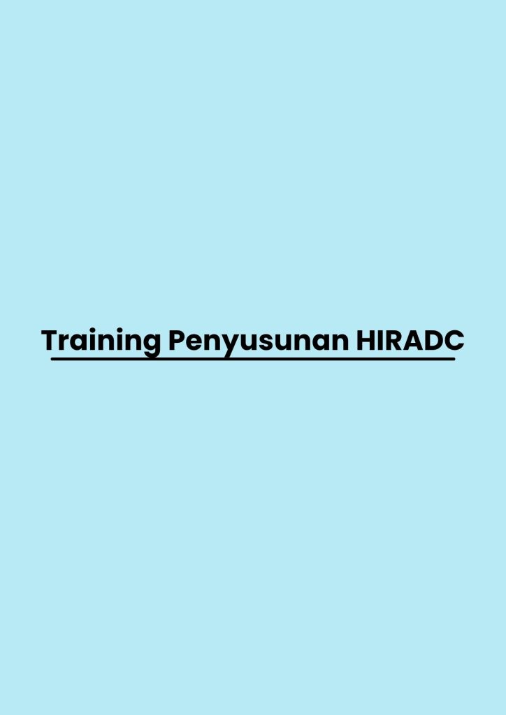 pelatihan Penyusunan HIRADC di bali
