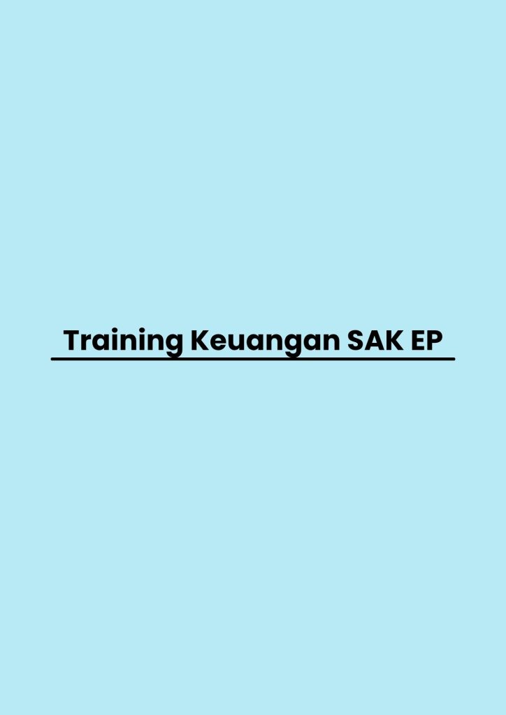 pelatihan Keuangan SAK EP di bali