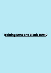 pelatihan Rencana Bisnis BUMD di bali