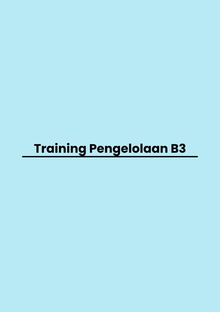 pelatihan Pengelolaan B3 di bali