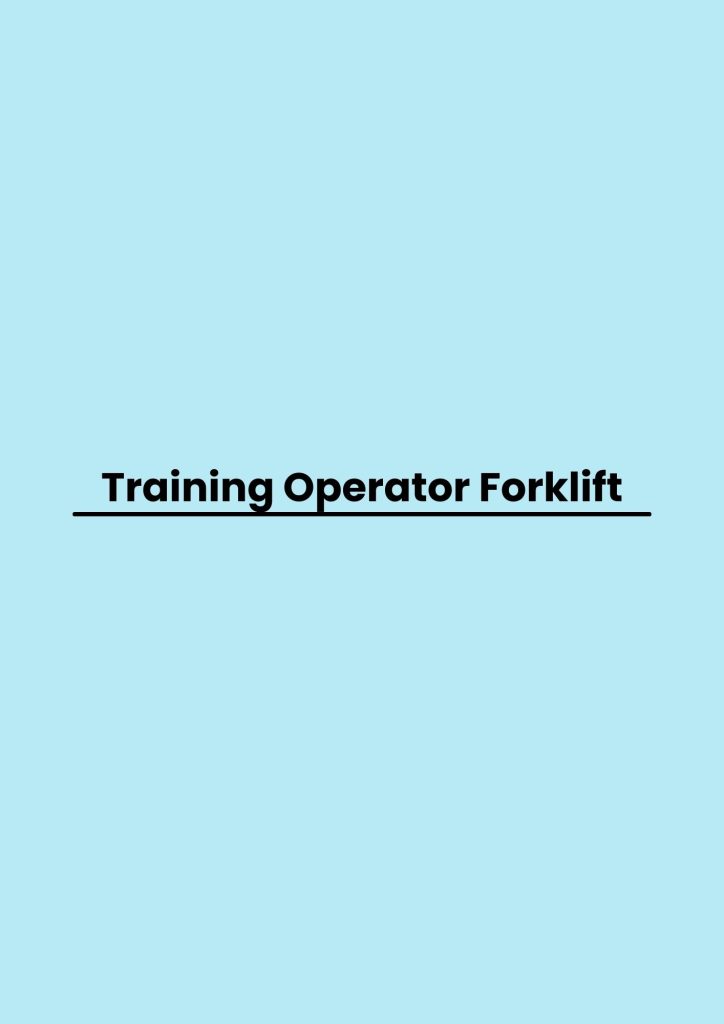 pelatihan Operator Forklift di bali