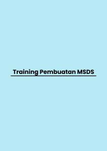 Training Pembuatan MSDS