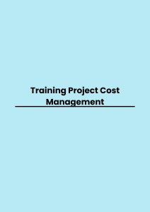 Training Project Cost Management