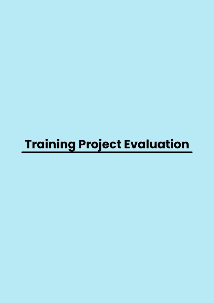 pelatihan Project Evaluation di bandung