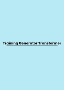 pelatihan Generator Transformer di bali