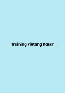pelatihan Piutang Dasar di bandung