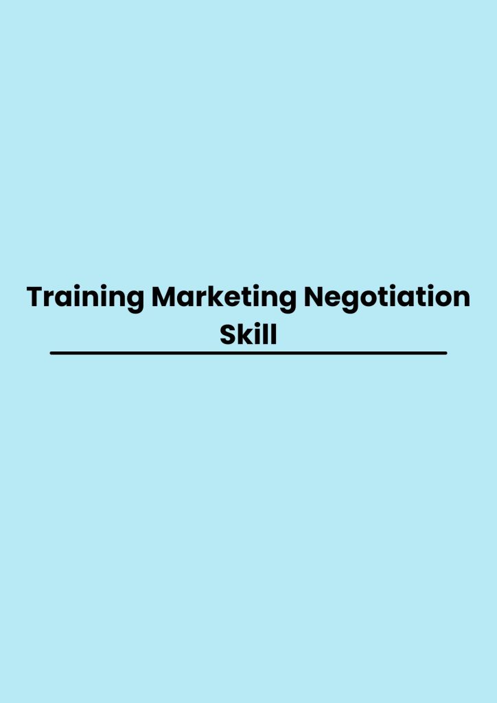 pelatihan Marketing Negotiation Skill di bali