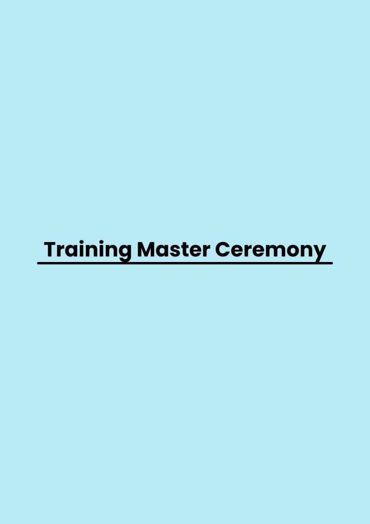 pelatihan Master Ceremony di bali