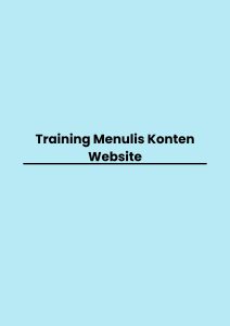 pelatihan Menulis Konten Website di bali